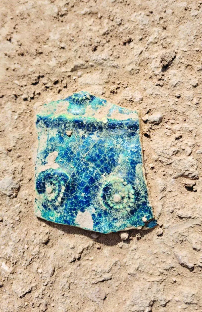 Decorated pot shard found at Mesaika.