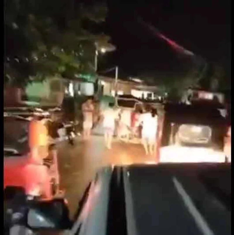 People evacuating from the coast in the Philippines after a magnitude 7.6 earthquake. It said waves of more than one metre above the normal tides were expected to hit the coast and advised people in Surigao del Sur and Davao Oriental provinces to "immediately evacuate" to higher ground or further inland.