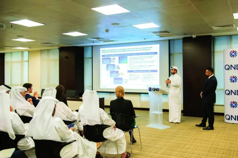 The workshop focused on several key areas, including sustainable finance, QNB’s environmental and social risk management framework, as well as climate risk.