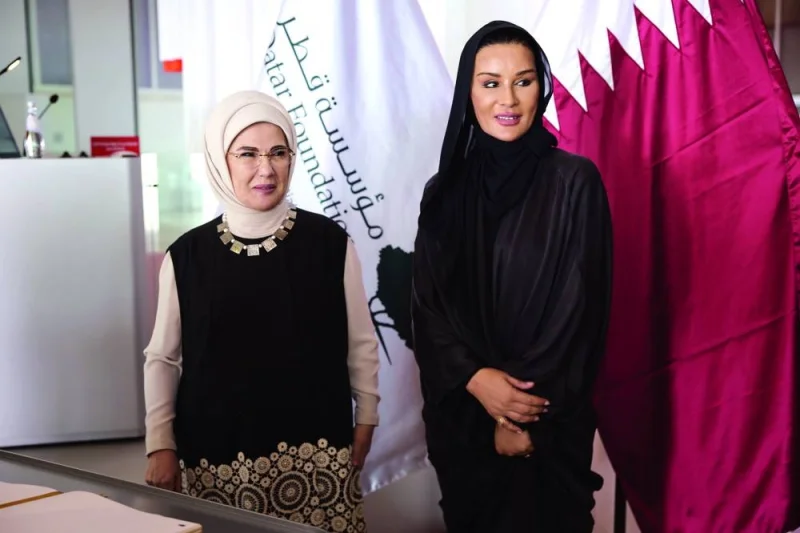 Sheikha Moza meets First Lady of Turkiye - Gulf Times