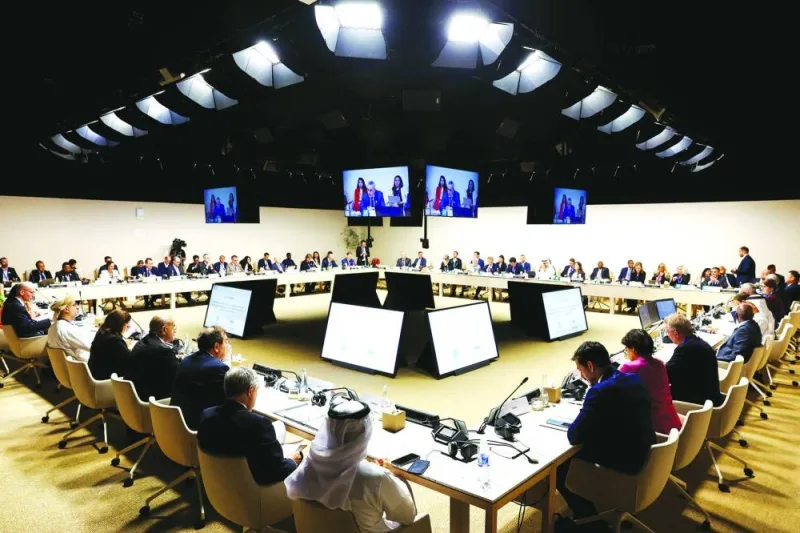 
A general view of a round table on the commercialisation of Hydrogen at the United Nations Climate Change Conference COP28 in Dubai last week. (Reuters) 