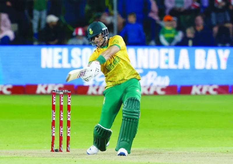 South Africa&#039;s Reeza Hendricks in action against India during their second T20I at St George&#039;s Park, Port Elizabeth, South Africa, yesterday. (AFP)