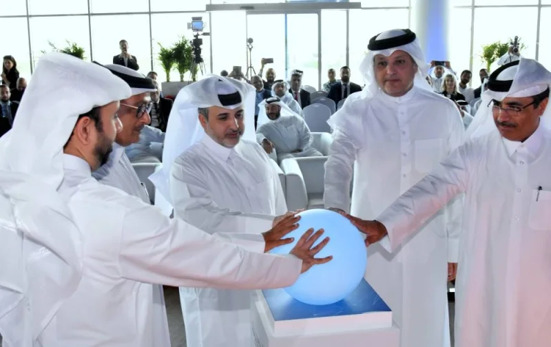 Ministers and other dignitaries launch the Qatar Real Estate Platform&#039;s first phase Wednesday. PICTURE: Thajudheen
