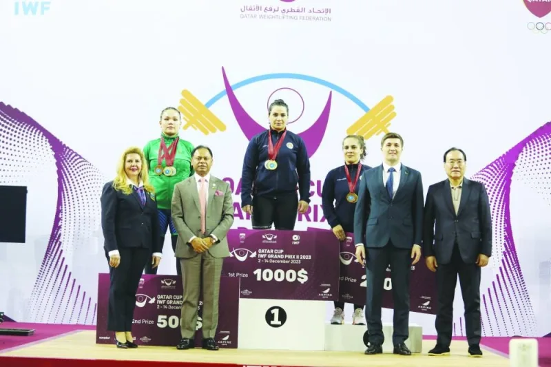 Armenia&#039;s Hripsime Khurshudyan clinched the women&#039;s 89kg (106kg, 126kg and 232kg overall) ahead of Turkmenistan&#039;s Anamjan Rustamova (105kg, 126kg and 231kg overall) on the penultimate day of the Qatar Cup IWF Grand Prix II. Armenia&#039;s Tatev Hakobyan (107-123-230) was third on the podium.