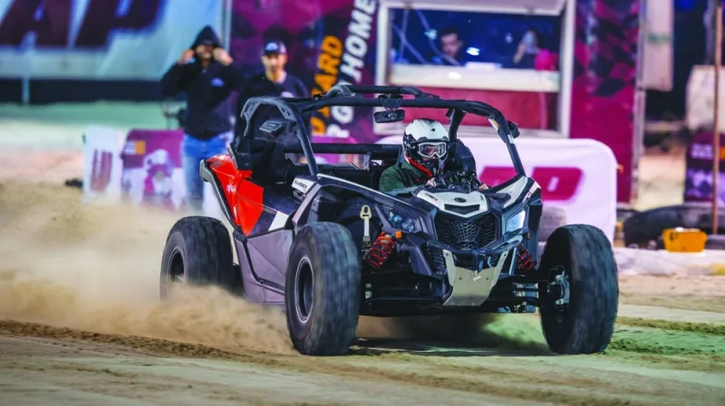 
Action from first round of the Sealine Sand Drag Competition. 