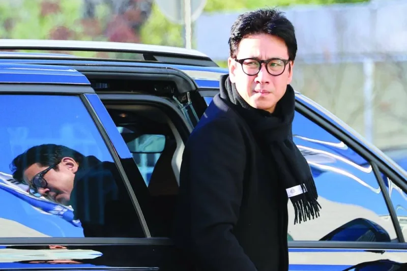 
South Korean actor Lee Sun-kyun arriving at a police station in Incheon for his police questioning over his alleged use of marijuana and other psychoactive drugs earlier this week. 