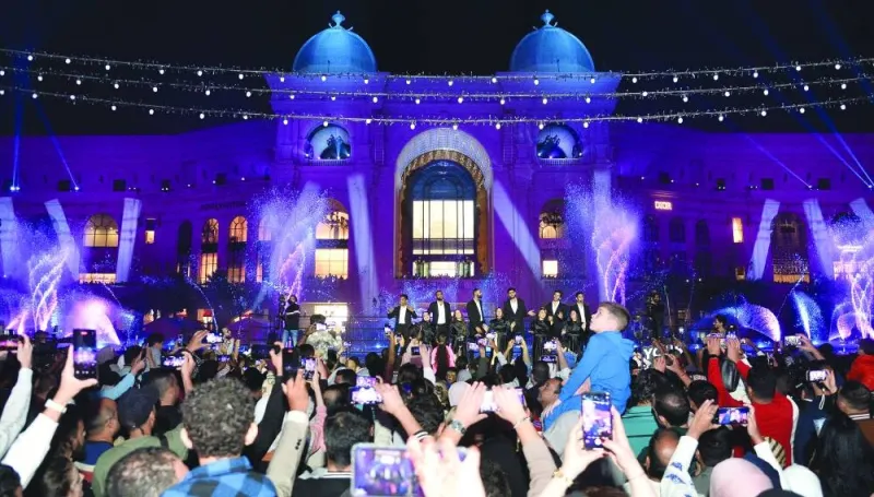 A show in progress at the launch of the Shop Qatar 2024 at Place Vendôme Monday: PICTURE: Shaji Kayamkulam