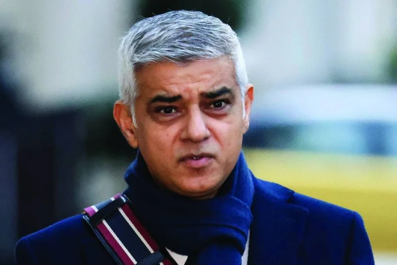 
London Mayor Sadiq Khan. 