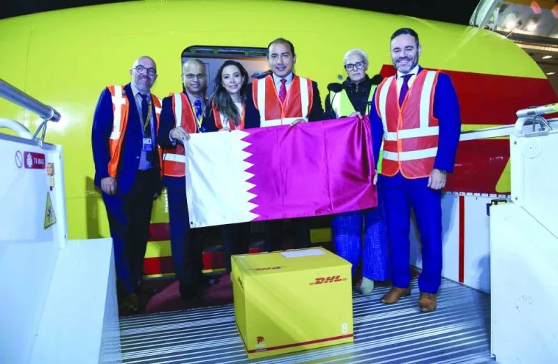 The new flight, which landed at Hamad International Airport on January 12, highlights the collaborative efforts between DHL and the airport.