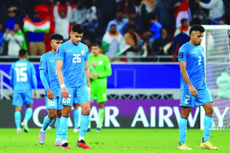 
Dejected Indian players after their second successive loss. 