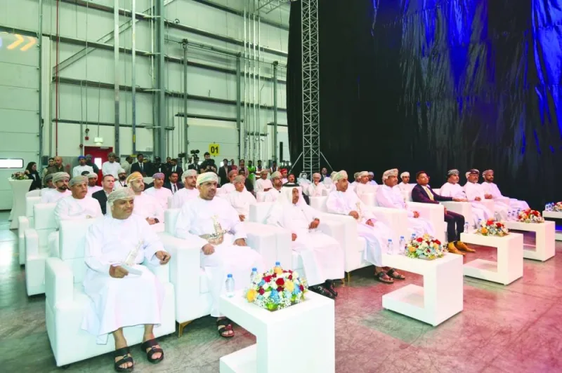 Qatari and Omani dignitaries during the launch of GWC&#039;s wholly-owned subsidiary FLAG at the logistics hub at Khazaen Economic City in Oman.