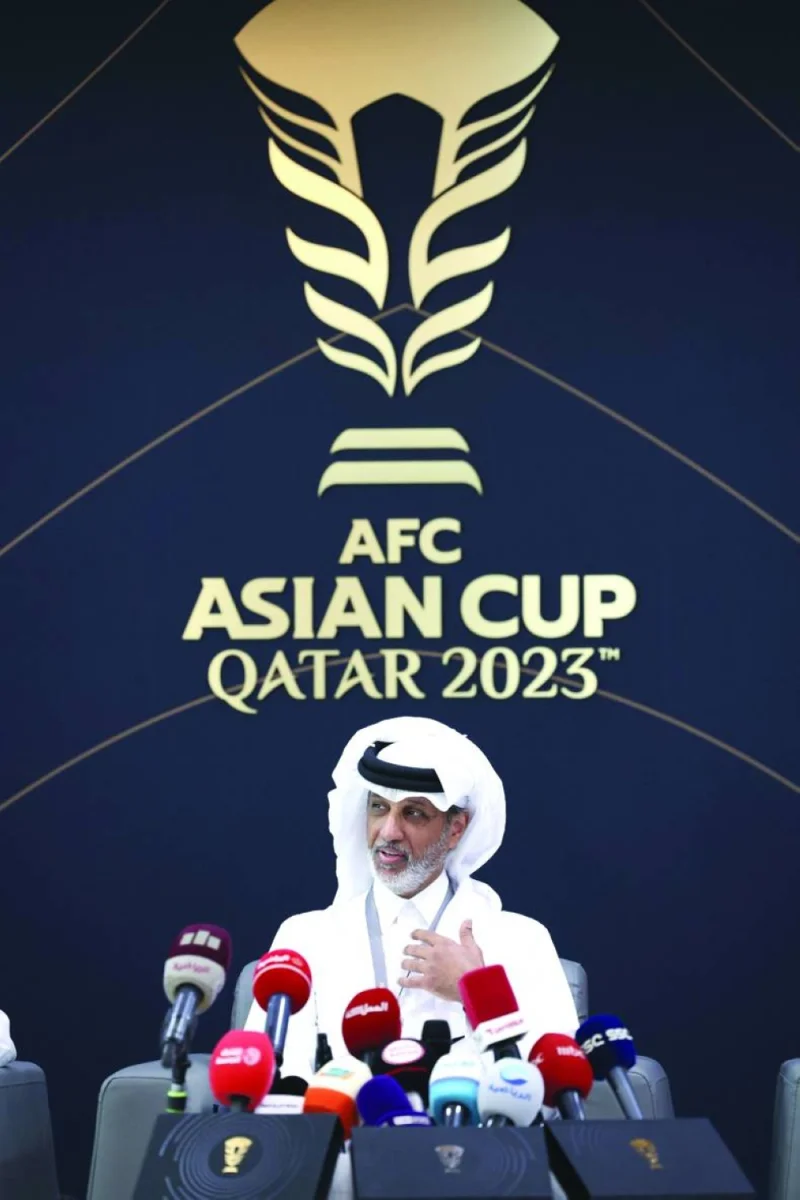 HE Sheikh Hamad bin Khalifa bin Ahmed al-Thani, the Minister of Sports and Youth and Chairman of the AFC Asian Cup Qatar 2023 Organising Committe