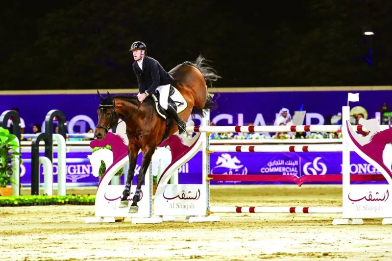 
A rider in action during last year’s CHI Al Shaqab.  