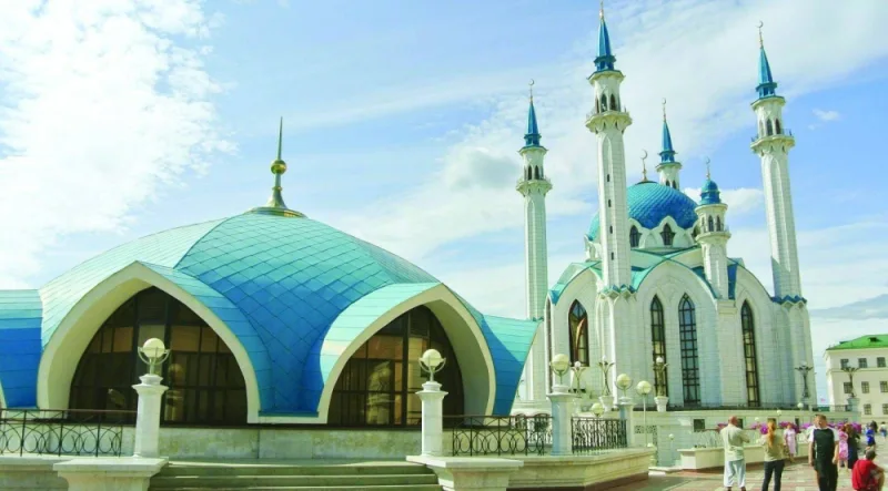 
The mosque of Kazan Kremlin in Tatarstan. 