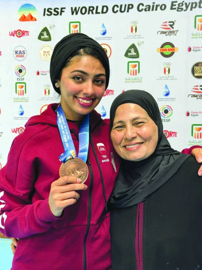 
Reem al-Sharshani also won bronze in the women’s skeet.
 