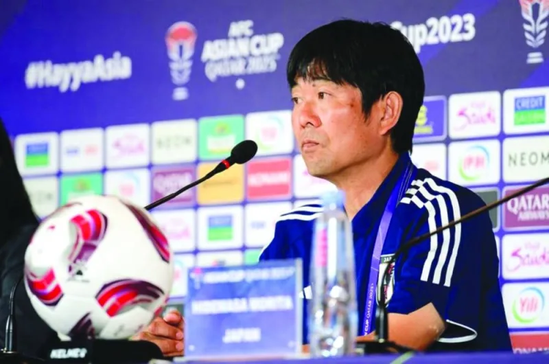 
Japan coach Hajime Moriyasu. 