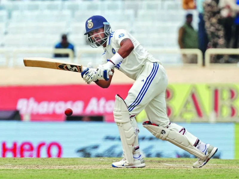 India’s Dhruv Jurel bats during the third day of the fourth Test in Ranchi on Sunday. (Reuters)