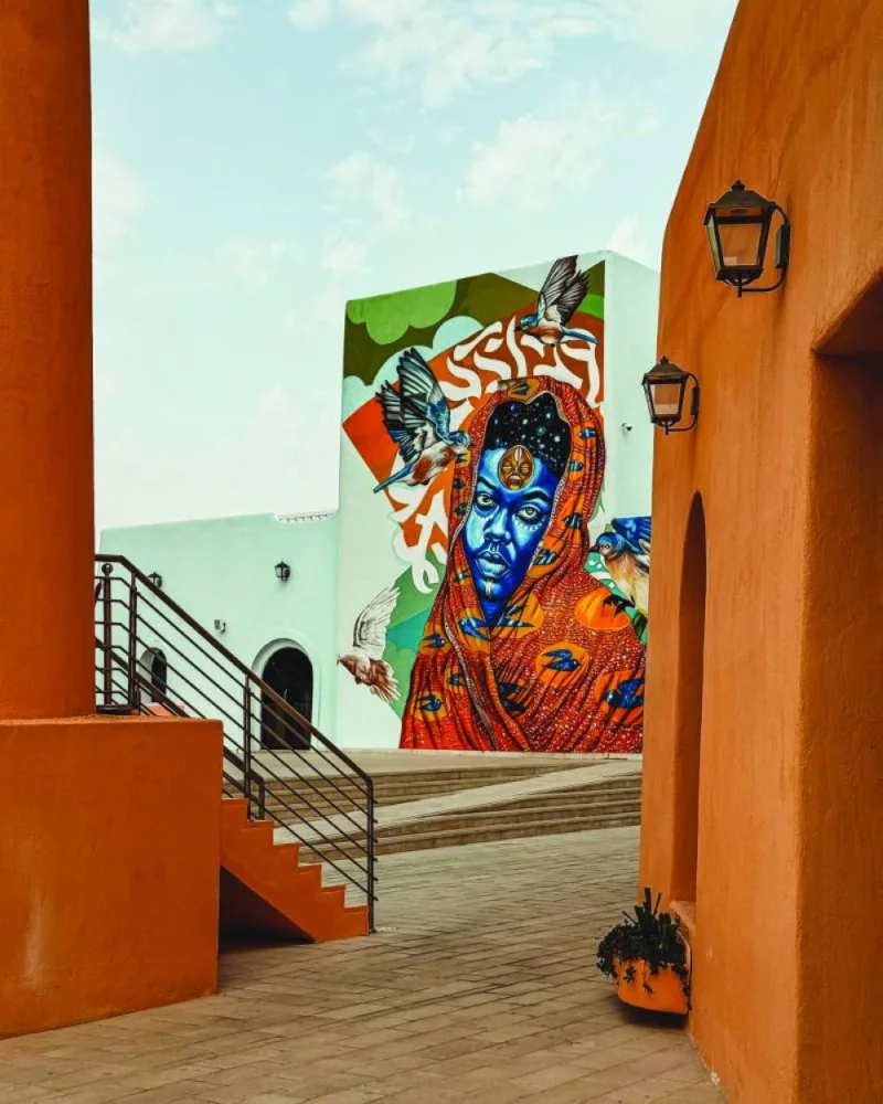 The MIna District transformed into an open art gallery.