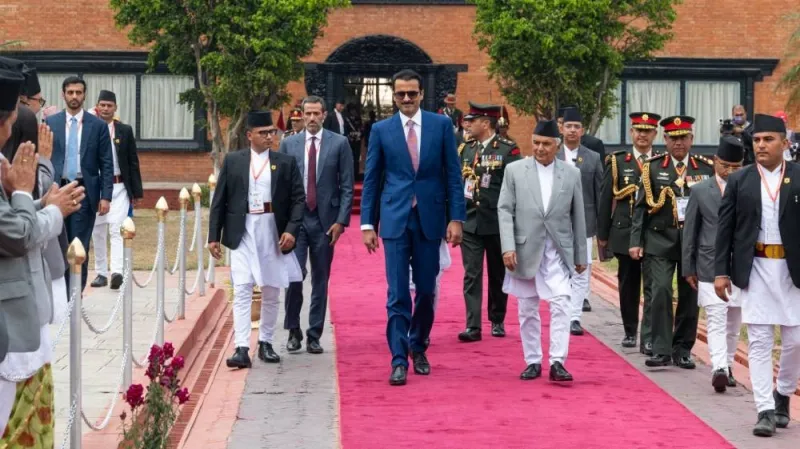 His Highness the Amir was seen off upon departure at Tribhuvan International Airport by the President of Nepal Ram Chandra Poudel.