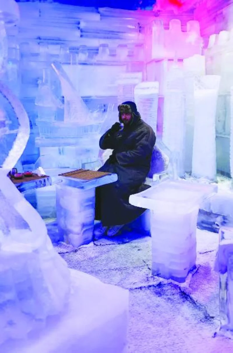 The Sub Zero Cafe promises a frosty paradise with its intricately-carved ice sculptures and furniture.
