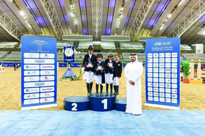 
The 60cm Futures Riders class was won by Fahad bin Nasser al-Thani. Amna Jassim al-Sumaiti finished second, while Noora Abdulaziz al-Rumaihi was third. 