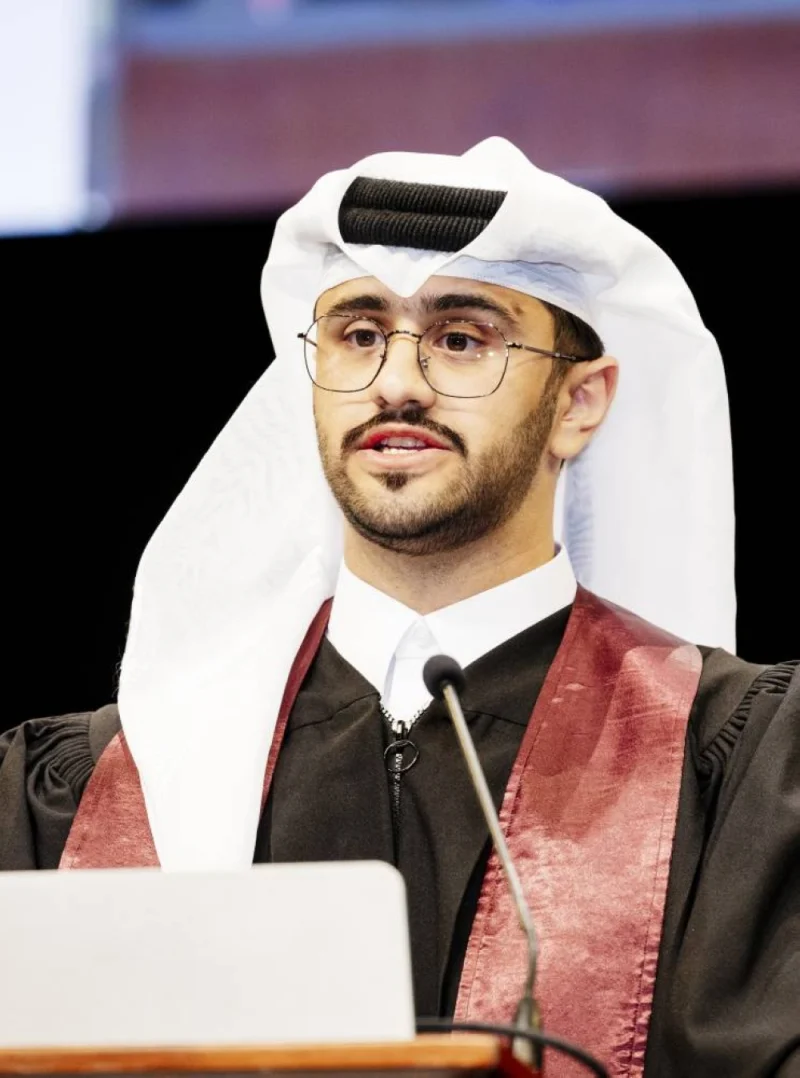 Student speaker Khalid al-Sada