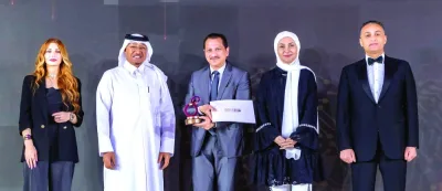 Shaijan M O, regional director of LuLu Group International, received the award from Dr Saif Ali al-Hajari, CEO of Qatar CSR National Programme, in recognition of LuLu’s exemplary commitment to Corporate Social Responsibility.