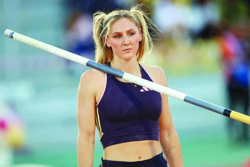 
In the women’s pole vault, Britain’s Molly Caudery won on countback against world champion Nina Kennedy of Australia after they both cleared 4.73. 
