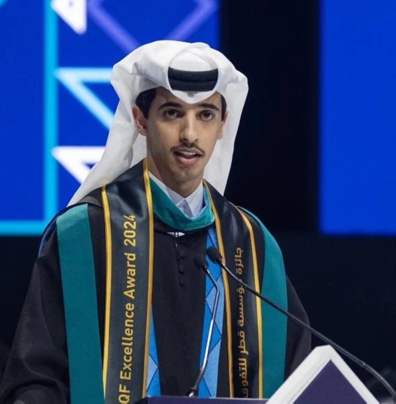 Student speaker Abdulrahman al-Shafi.