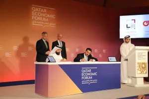 The MoU was signed on the sidelines of the Qatar Economic Forum 2024 during ‘Innovation Day’ by Engineer Omar al-Ansari, QRDI Council secretary general, and Christian Tarik Schwippert, managing director at the German Mittelstand GCC Office, in the presence of German ambassador Lothar Freischlader and Saleh Majid al-Khulaifi, Assistant Undersecretary for Commerce Affairs at the Ministry of Commerce and Industry.