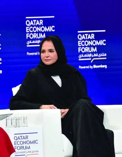 Injaz Al Arab chairperson Sheikha Hanadi N al-Thani at the QEF 2024. PICTURE: Thajudheen