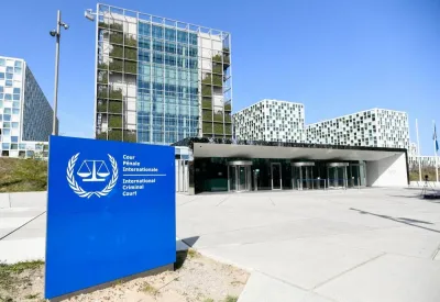 An exterior view of the International Criminal Court in The Hague, Netherlands. REUTERS