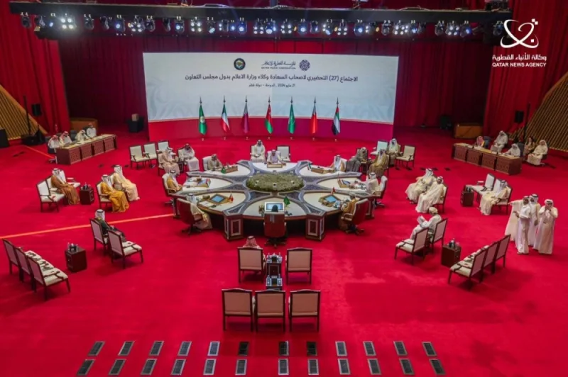 The preparatory meeting held Tuesday for 27th meeting of GCC Ministers of Information, to be held on Thursday.