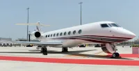 The world’s first Gulfstream G700, a premium business jet, owned by Qatar Executive (QE), the corporate jet subsidiary of Qatar Airways Group, was “exclusively revealed” at the Hamad International Airport on Wednesday. PICTURE: Shaji Kayamkulam