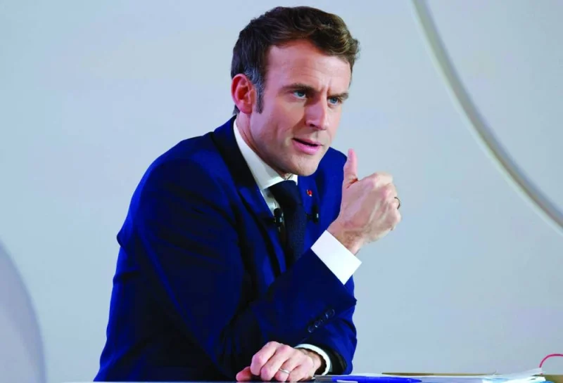
UNDER FIRE: Emmanuel Macron. 