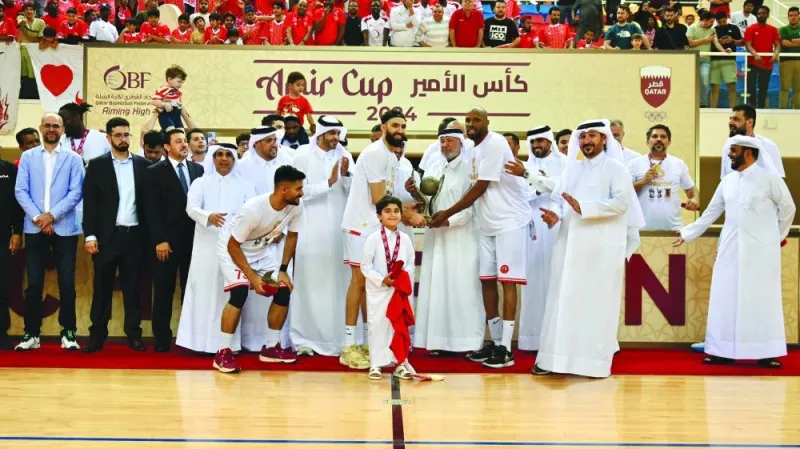 Al Arabi defeated Al Sadd 88 – 77 in a well-contested final to win the Amir Cup basketball at the Al Gharafa Sports Club court on Thursday. Al Arabi&#039;s Mustafa Husein Ali Ahmed Rashed was declared MVP of the match for his match-high 27 points, collecting three rebounds and three assists. Mohamed Hussein scored 19 and Christopher Singleton Jr making 13 points. With the victory Al Arabi, having already clinched the Qatar Cup and Qatar basketball League, completed a hat-trick of titles. Moustafa Fouda and Robert Eugene Jr scored 22 and 16 points respectively for Al Sadd. HE First Vice-President of the Qatar Olympic Committee Mohamed Yousef al-Mana crowned the winners.
