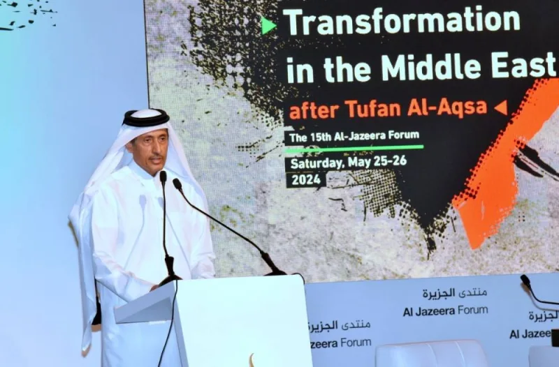 In his inaugural remarks before the forum, Chairman of Board of Directors of Al Jazeera Media Network, HE Sheikh Hamad bin Thamer Al-Thani underscored the importance of the forum as a comprehensive umbrella that confidently addresses the issues that concern peoples. PICTURES: Thajudheen