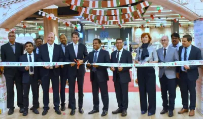 Italian Ambassador Paolo Toschi and Dr Mohamed Althaf, director, LuLu Group International, leading the ribbon-cutting ceremony. PICTURES: Thajduheen