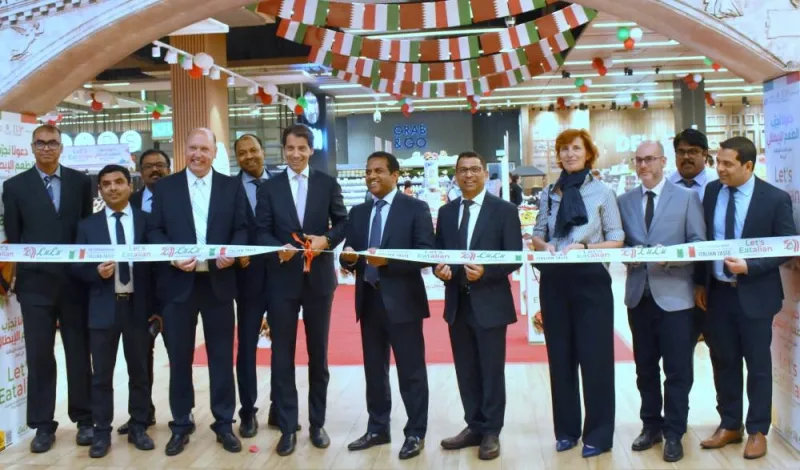 Italian Ambassador Paolo Toschi and Dr Mohamed Althaf, director, LuLu Group International, leading the ribbon-cutting ceremony. PICTURES: Thajduheen
