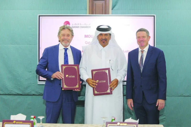 Qatar Chamber first vice-chairman Mohamed bin Towar al-Kuwari and ACCI vice-president Lyall Gorman signed the agreement during a ceremony held in the presence of Australian ambassador Shane Flanagan.