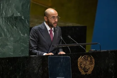 Sheikh Jassim bin Abdulaziz Al-Thani, Vice-Chairman of the 79th session of the UN General Assembly&#039;s Special Political and Decolonization Committee.
