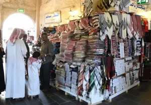 Shops have stocked up on items in good demand. A scene from Doha&#039;s Souq Waqif Tuesday. PICTURE: Shemeer Rasheed