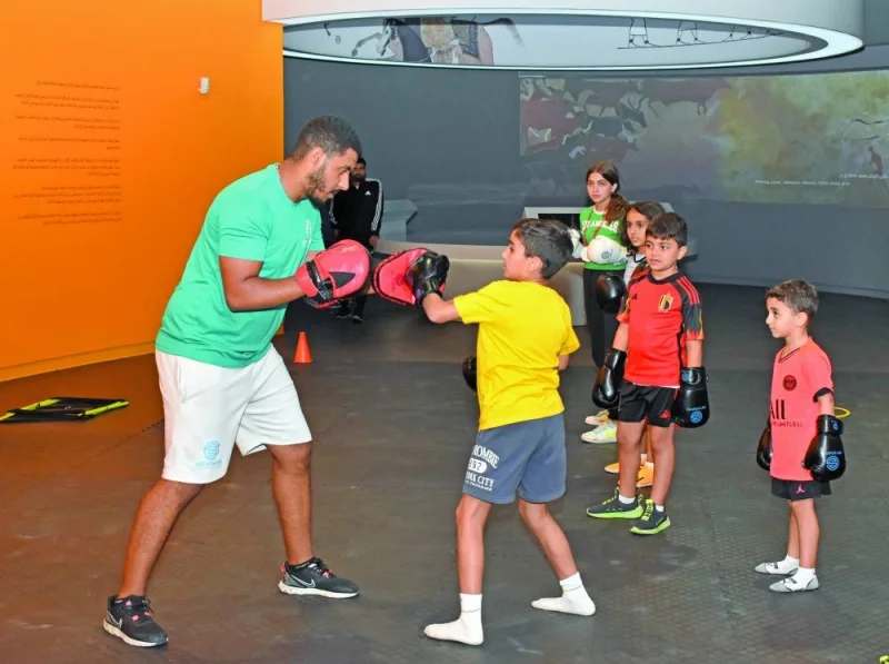 Children took part in a number of activities to mark the International Olympic Day yesterday at the 3-2-1 Qatar Olympic and Sports Museum. PICTURES: Thajudheen