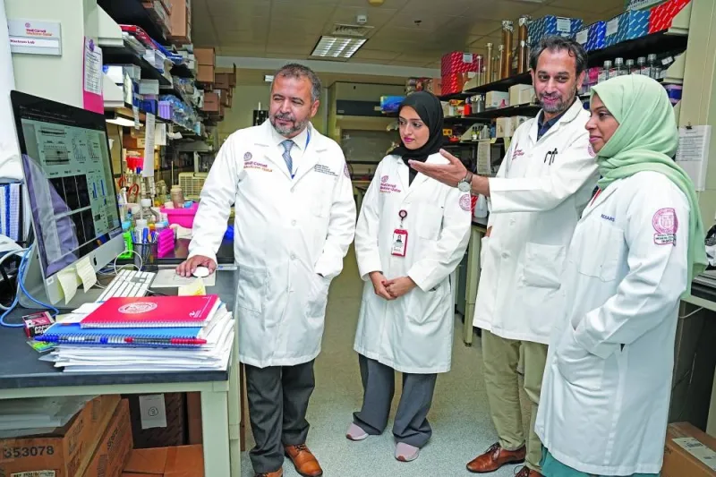 Dr Muneera Vakayil (right) with Dr Nayef Mazloum (left), Dr Aisha Madani al-Malki and Dr Yasser Majeed.