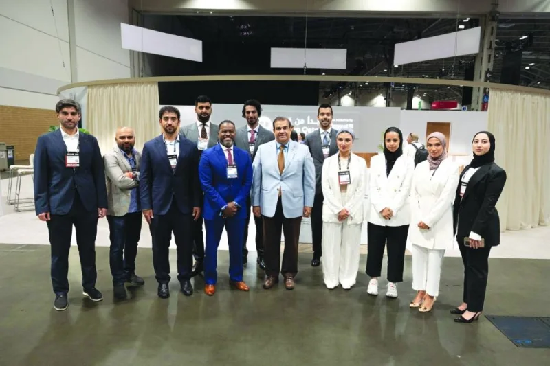Dr Khalid bin Rashid al-Mansouri, ambassador Extraordinary and Plenipotentiary of the State of Qatar in Canada, with representatives of Invest Qatar, QFC, QDB, and MCIT during Collision 2024 held recently in Toronto.