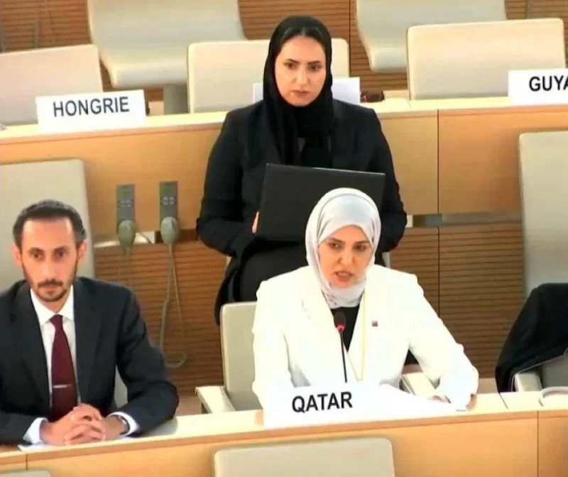 The statement was delivered by Qatar’s Permanent Representative to the UN Office in Geneva HE Hend bint Abdalrahman al-Muftah, on behalf of the GCC.