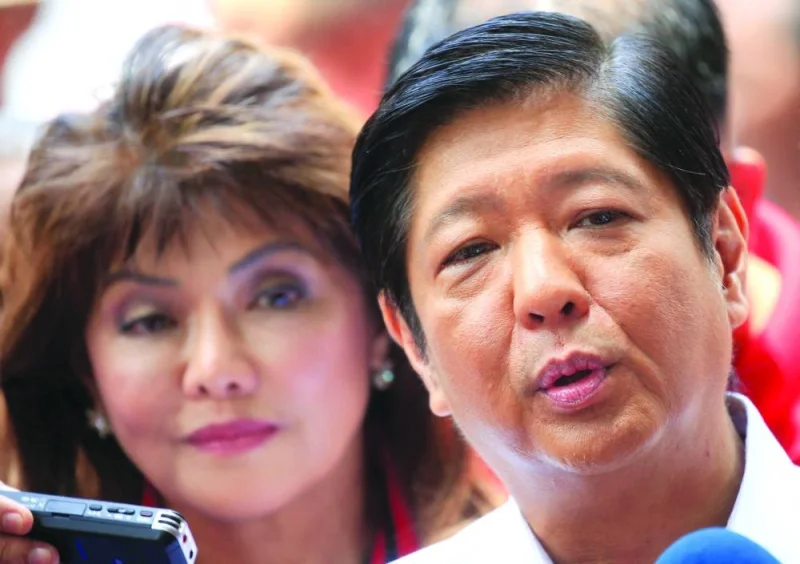
Marcos and sister Imee: differences over China policies. 