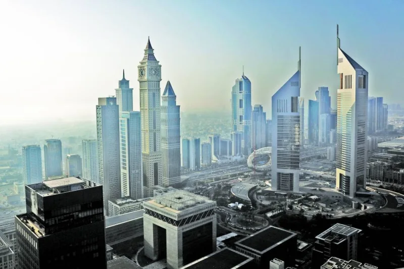 
High-rise towers in Dubai. City-wide office occupancy rates have hit an all-time high of 91.3%, according to CBRE Group, at a time when other hubs including London and New York are struggling. 