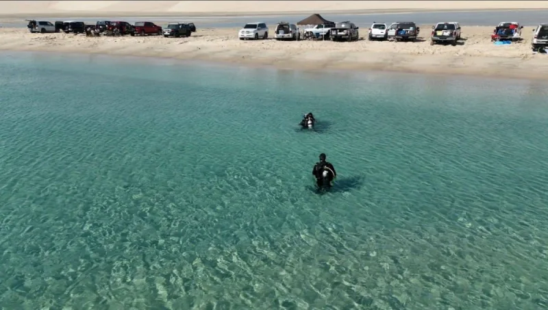 Qatar as a peninsula makes it a prime destination for water sports enthusiasts and a popular adventure is diving.