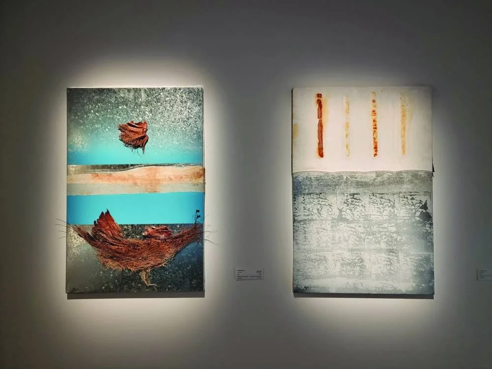 Ahmed al-Hamar’s ‘Between Rust and Art’ exhibition shifts the focus to materiality, texture, and layering. PICTURES: Joey Aguilar